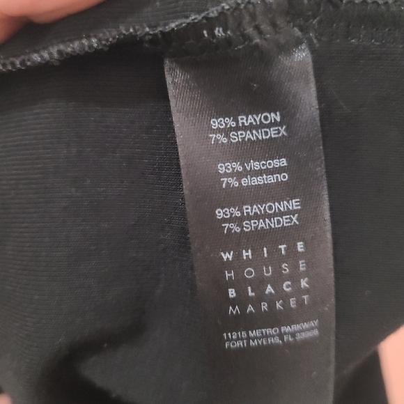 White House Black Market Lace Up Neckline T-shirt Dress - Picture 3 of 3